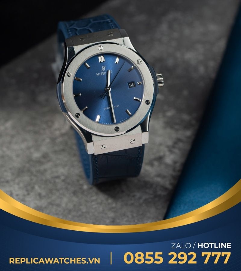 Hublot Classic Fusion titan 42mm blue navy fake 1:1