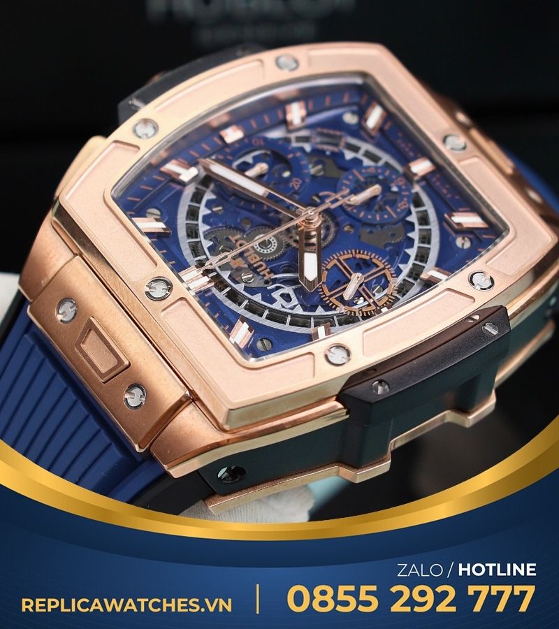 Đồng hồ Hublot Spirit Of Big Bang King Gold 42mm blue dial