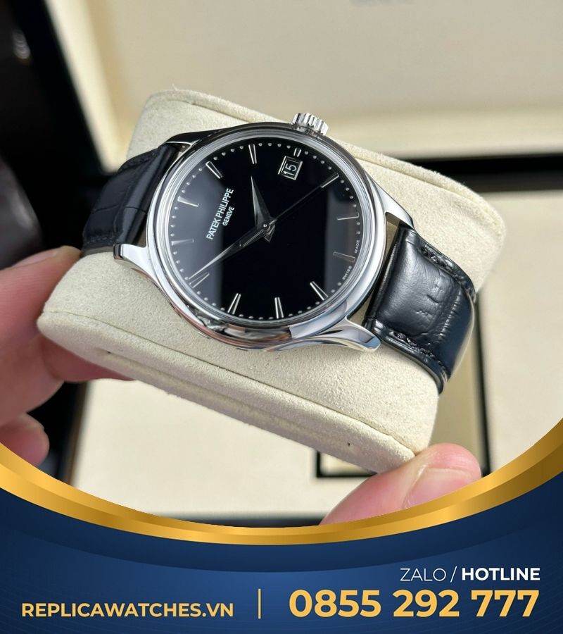 Patek Philippe Calatrava 5227 mặt đen replica