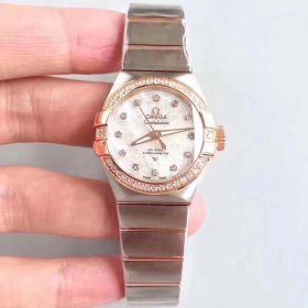 Đồng Hồ Omega Replica 1-1 Stainless Clock Steel Blanc