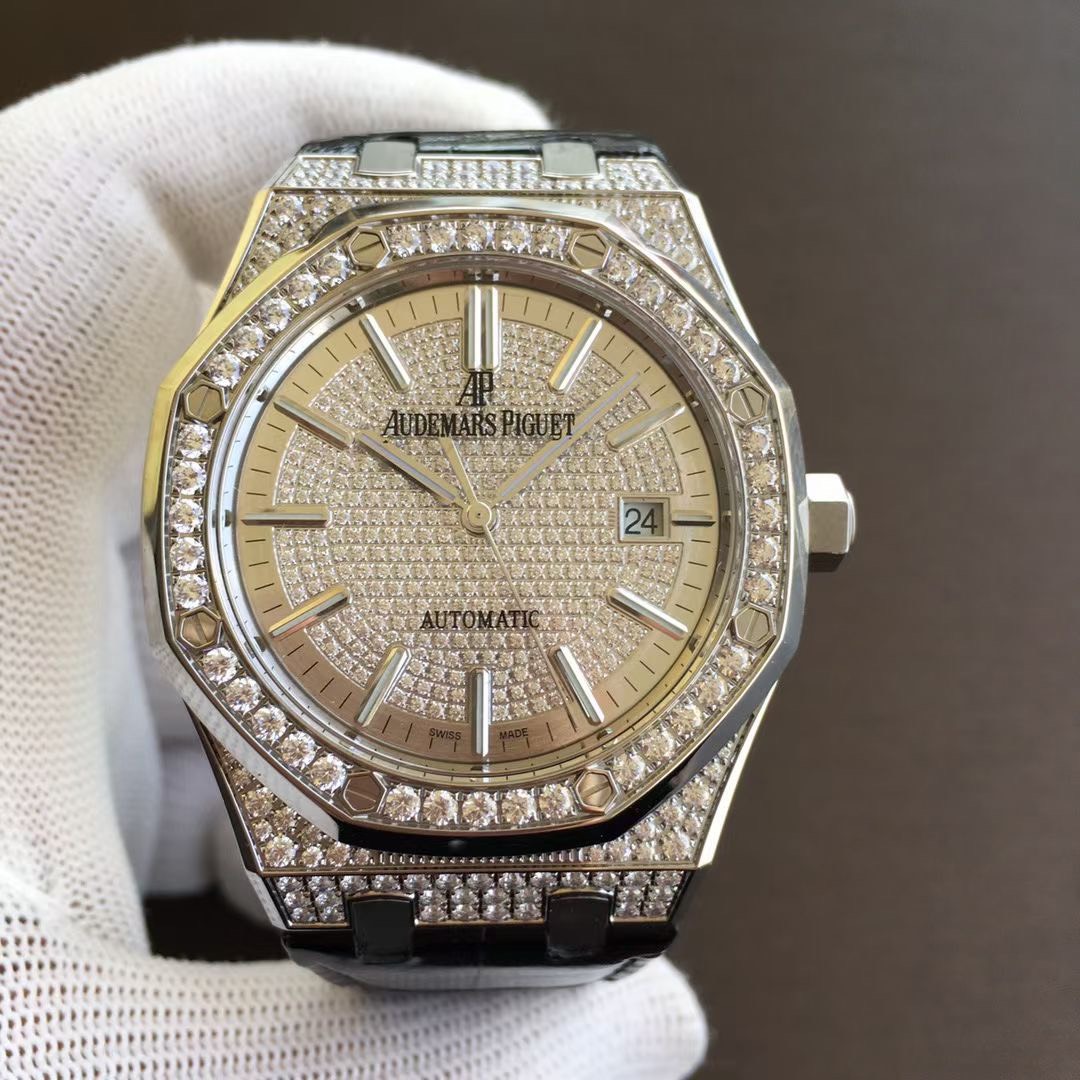 ng H Audemars Piguet Super Fake 1 1 Royal Oak Full Diamond