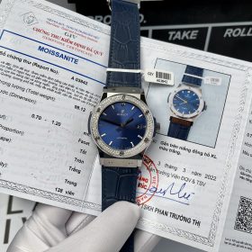 HUBLOT CLASSIC FUSION FAKE 1:1 BLUE TITANIUM DIAMONDS