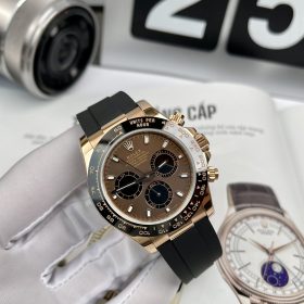 Đồng Hồ Rolex Rep 1:1 Cosmograph Daytona Mặt Số Chocolate Cọc Số Dạ Quang