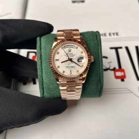 Đồng Hồ Rolex Day Date 36 118238 Mặt Số Đá Thiên Thạch Bọc Vàng 18K