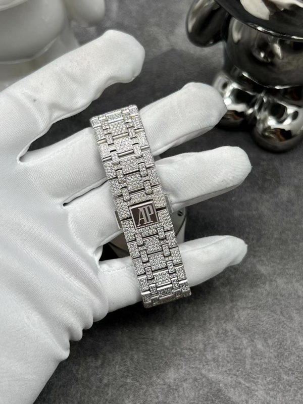 Đồng Hồ Audemars Piguet Royal Oak 41mm 15510ST Full Diamonds