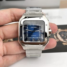 Đồng Hồ Cartier Santos de Cartier Mặt Xanh 39.8mm