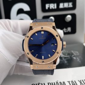 Đồng Hồ Hublot Classic Fusion 42mm blue King Gold Rep 1:1