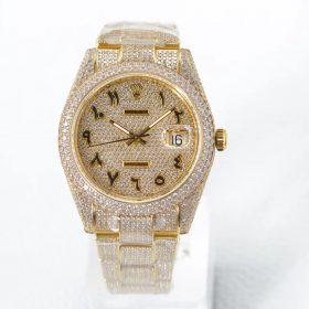 Rolex Datejust 41 126331 Mặt Số Che Dubai Chế tác kim cương Moissanite