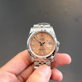 Rolex DateJust 116261 Replica 36mm Mặt vàng hồng AR Factory Replica