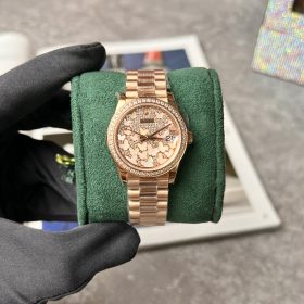 Rolex Lady Datejust 31 278285RBR Mặt Số Vỏ Trai Họa Tiết Butterfly Vỏ Vàng Hồng