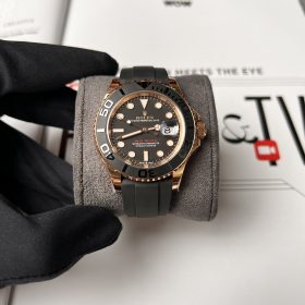 Rolex Yacht-Master 126655 OYSTER 40mm Vàng hồng mặt đen Clean Factory