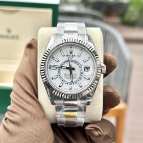 Rolex Sky Dweller 336934 Mặt Số Trắng Dây Đeo Oyster Replica