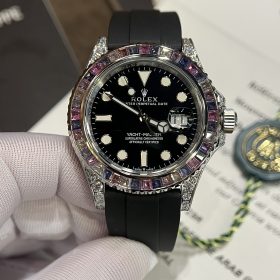 Đồng Hồ Rolex Yacht-Master Đính đá swa Màu Replica