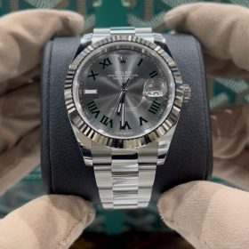 Rolex Datejust 41MM 126334 Mặt Số Wimbledon Xám Dây Đeo Oyster Clean Factory