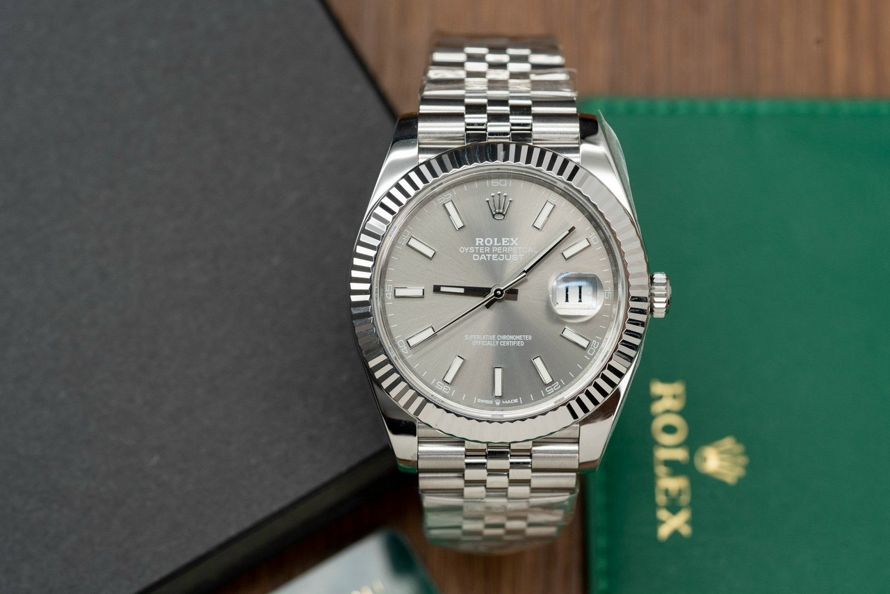 Rolex DateJust 41MM 126334 Mặt Xám Cọc Lume Clean Factory Replica