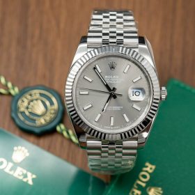 Rolex DateJust 41MM 126334 Mặt Xám Cọc Lume Clean Factory Replica