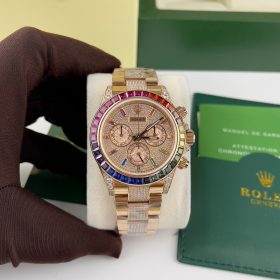 Rolex Cosmograph Daytona 116595RBOW Mặt Số Và Dây Đính Kim Cương Bọc Vàng 18k