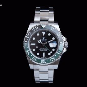 Rolex GMT-Master II Sprite 40mm Vỏ trắng mặt đen Dây Oyster CS Factory Rep 1:1