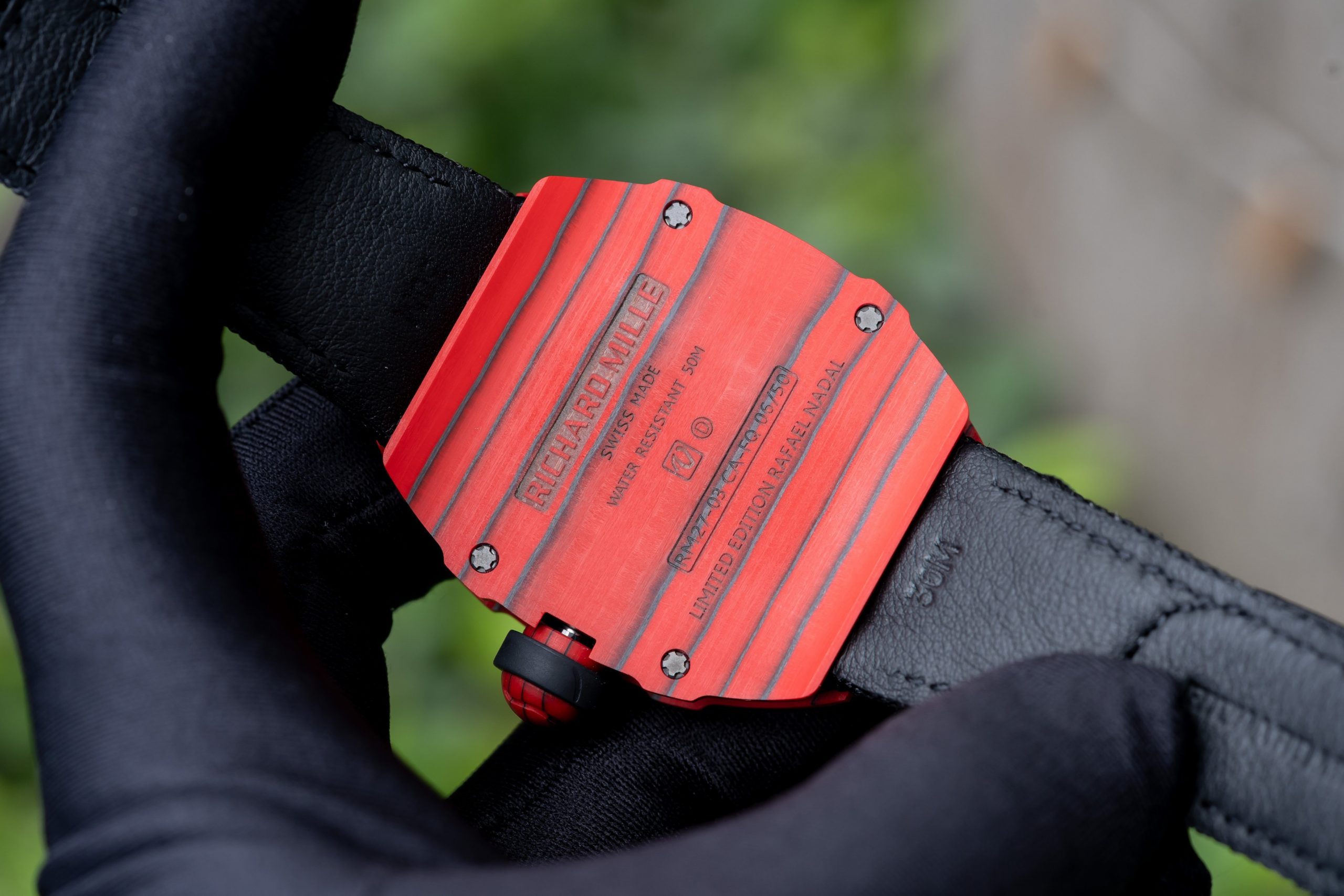 Đồng hồ Richard Mille RM 27-03 Tourbillon Carbon đỏ Rep 1:1