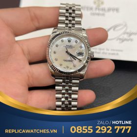 Rolex datejust độ mặt vân mây MOP 36mm