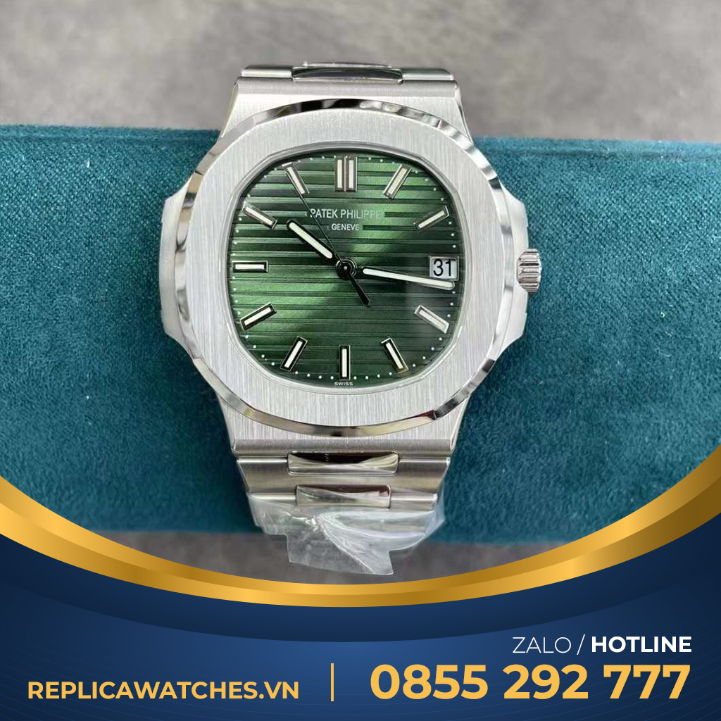 Patek philippe 5711 nautilus green tinh chỉnh màu dial