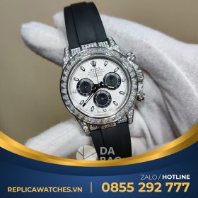 Rolex daytona độ mặt thiên thạch kim cương moissanite