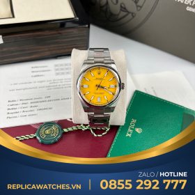 Rolex Oyster Perpetual 41mm yellow dial