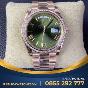 Rolex daydate green dial diamond benzel