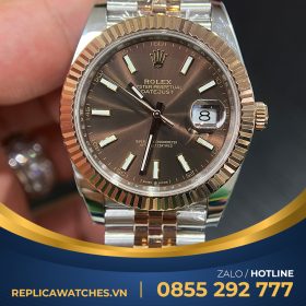 Rolex daytejust Oystersteel & Everose Mặt Số Chocolate