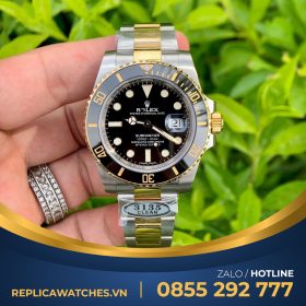 Đồng hồ Rolex submariner demi gold clean factory