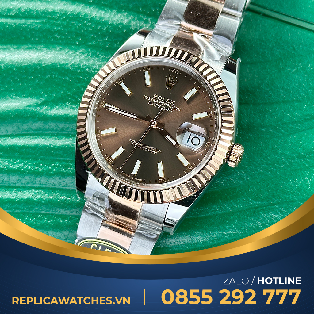 Rolex datejust 126331 demi rose gold replica