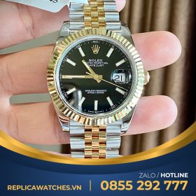 Rolex datejust 41mm demi bọc vàng full kiểm định