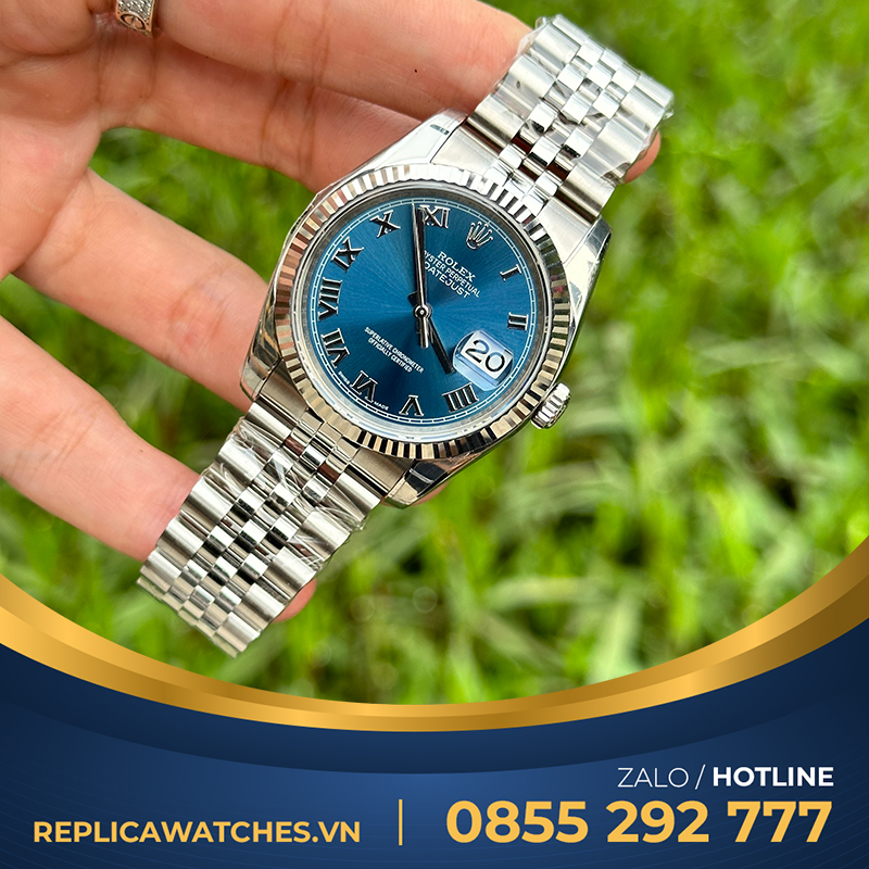 Rolex datejust fake 36mm cọc số la mã