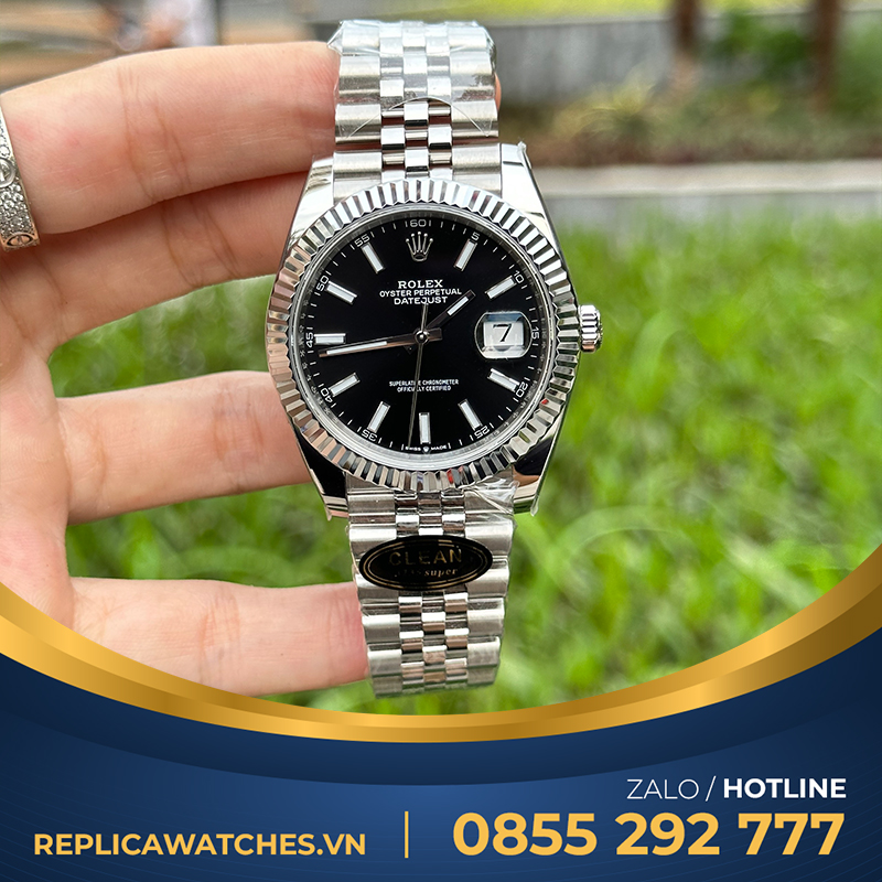 Rolex datejust replica 41mm black dial