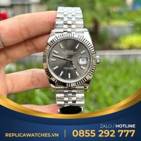 Rolex datejust 41mm mặt gray clean factory