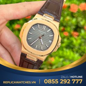 Đồng hồ patek fake nautilus 5711 dây da