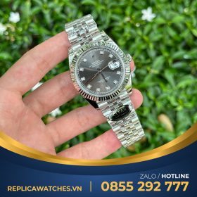 Rolex datejust fake 41mm gray dial clean