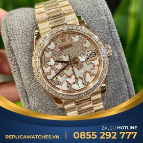 Đồng hồ rolex nữ datejust 116231 rose gold mặt bufterfly