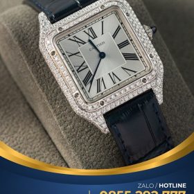 Đồng hồ Cartier Santos Dumon Large full moissanite