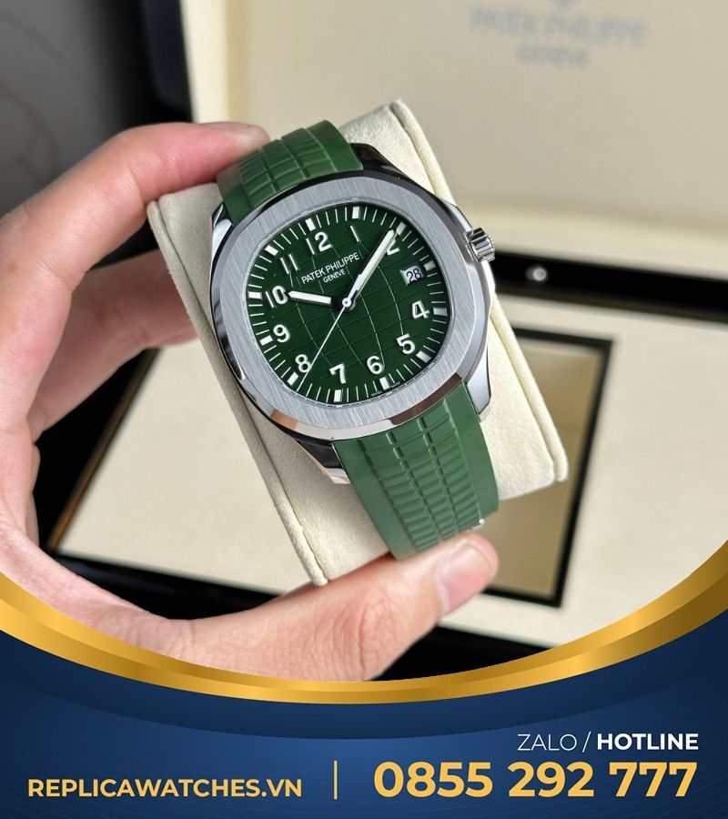 Đồng hồ Patek Philippe Aquanaut 5168 green replica