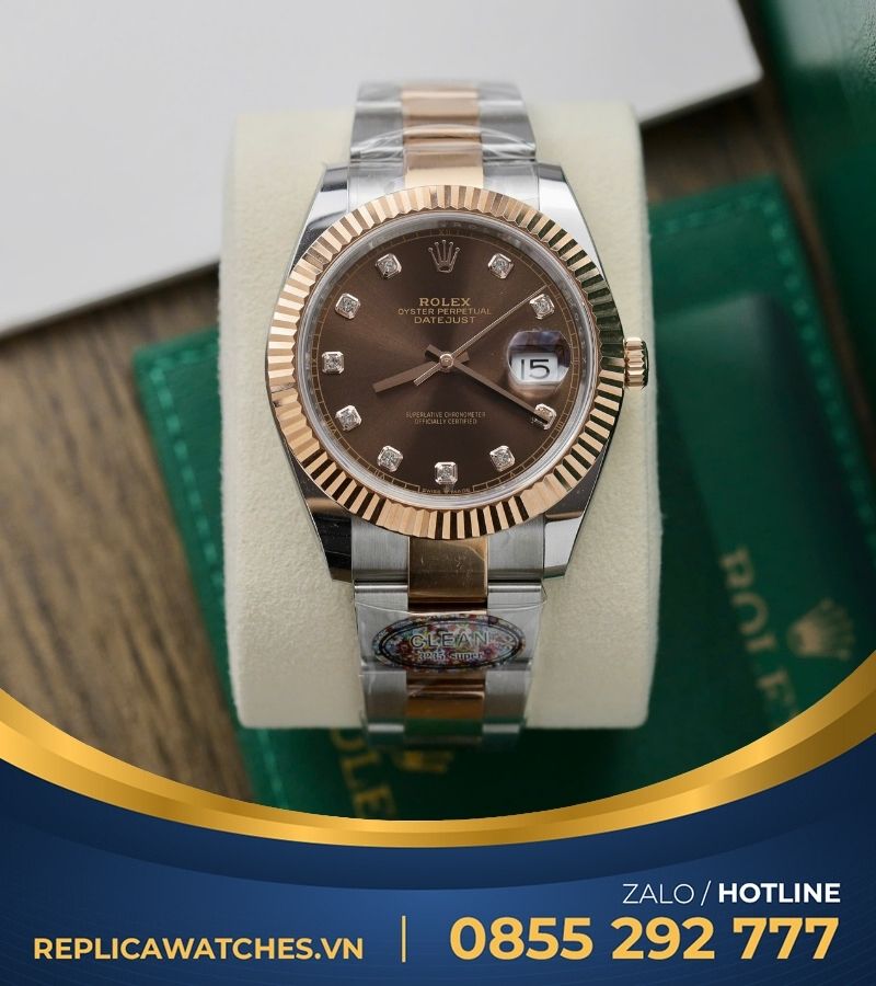 Đồng hồ Rolex 126331 chocolate máy 3235 clean factory replica