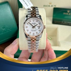 Đồng hồ Rolex Datejust 126331 36mm bọc vàng 18k mặt khảm trai