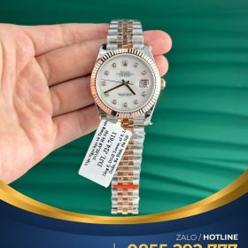 Đồng hồ Rolex Datejust 126331 bọc vàng 18k mặt khảm trai