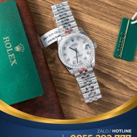 Đồng hồ Rolex Datejust 31mm Mop Dial tinh chỉnh niềng moissanite