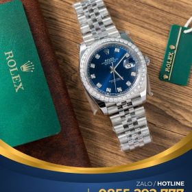 Đồng hồ Rolex Datejust 41mm 126334 niềng Moissanite rep 1:1