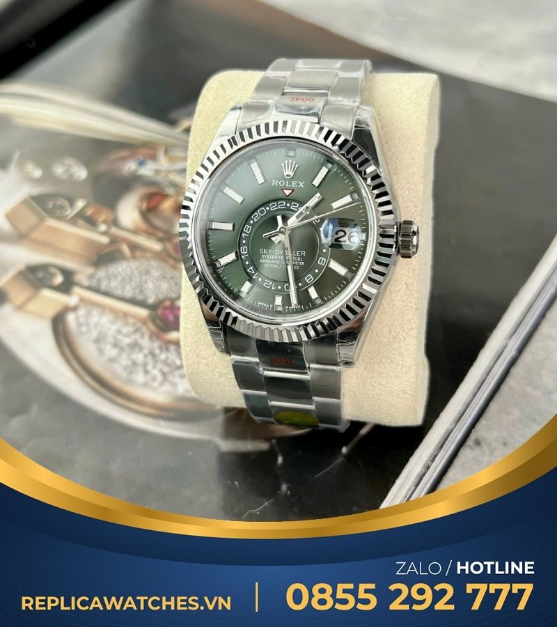 Đồng hồ Rolex Sky-Dweller Green Dial