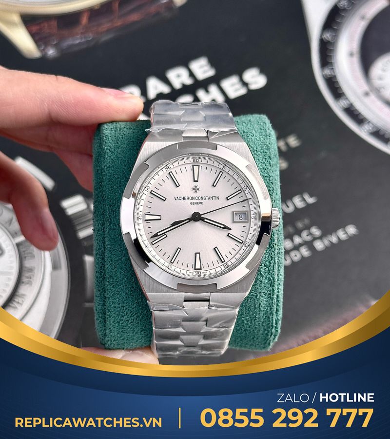 Đồng hồ Vacheron Constantin Overseas 4500V replica mặt trắng