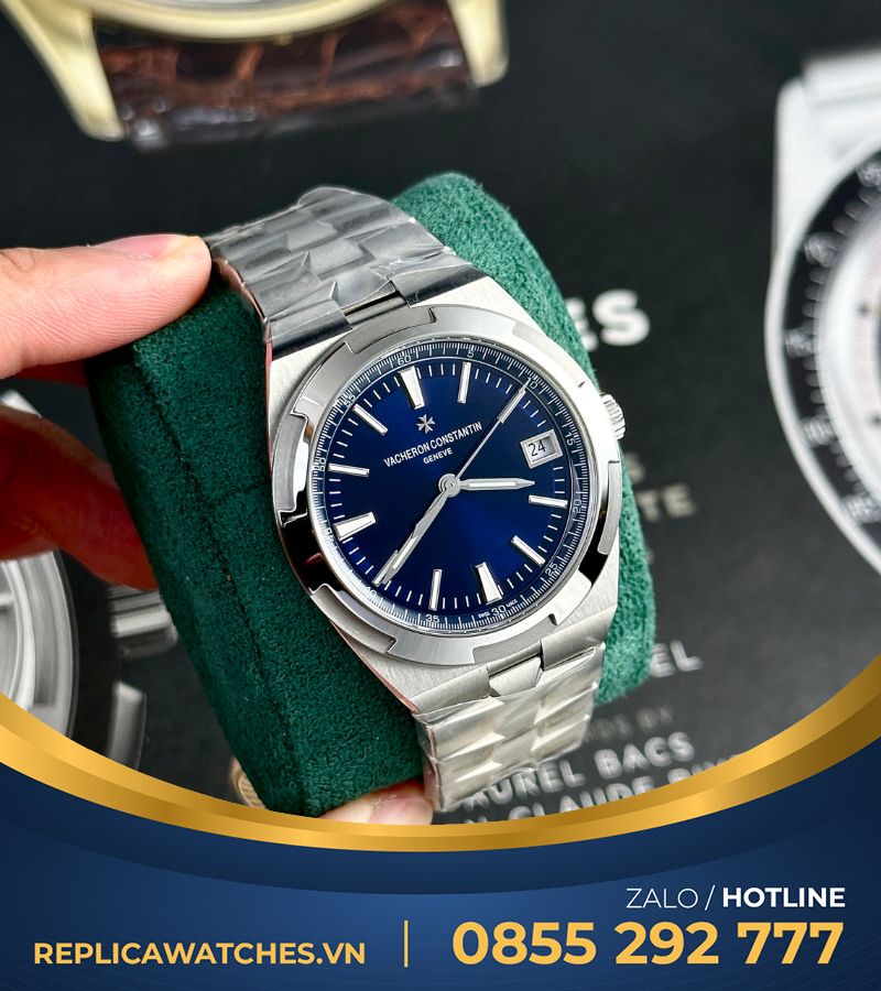 Đồng hồ Vacheron Constantin Overseas 4500V replica mặt xanh blue