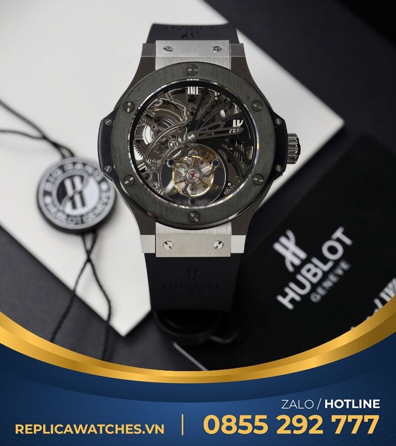 Hublot Classic Fusion Skeleton Tourbillon Black Ceramic replica