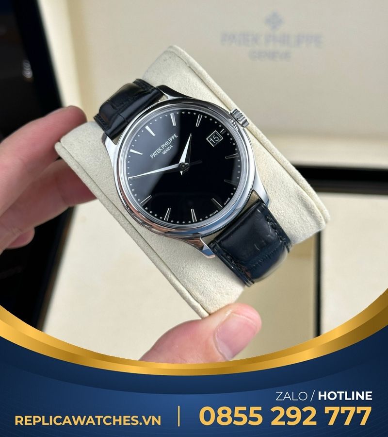 Patek Philippe Calatrava 5227 mặt đen replica